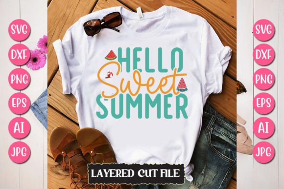 Download Hello Sweet Summer Svg Cut File - Summer svg Collection