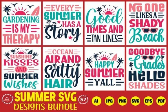 Download Summer Svg Designs Bundle - Summer svg Collection