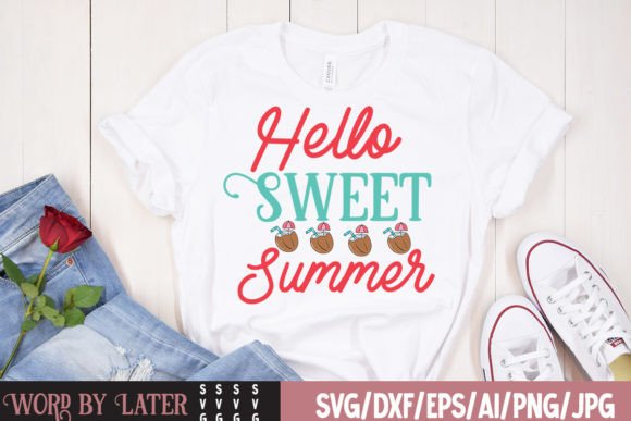 Download Hello Sweet Summer SVG Cut File - Summer svg Collection