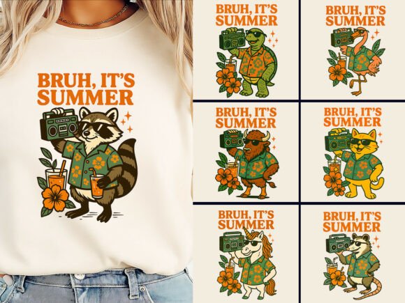Download Bruh, It’s Summer T-Shirt Bundle - Premium Bundle