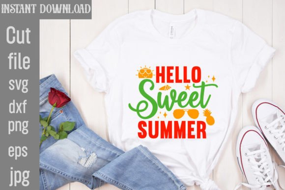 Download Hello Sweet Summer SVG Cut File - Summer svg Collection