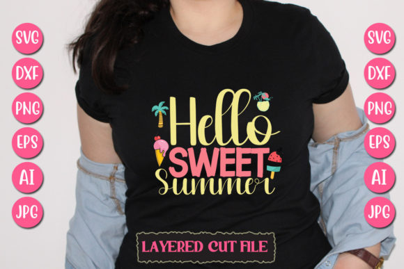 Download Hello Sweet Summer Svg Cut File - Summer svg Collection